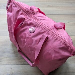 Coach Pink Weekender Getaway Travel Bag